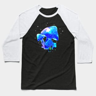 Space Mushrooms releasing spores Baseball T-Shirt